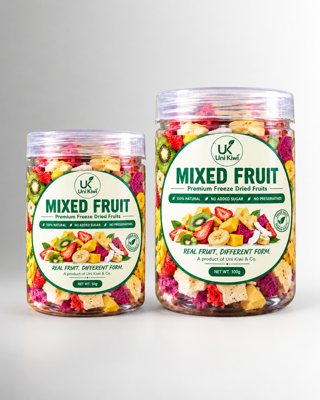 Vibrant Mixed Fruit Freeze-Dried Jars Freeze Dried Mixed Fruit - Image 1